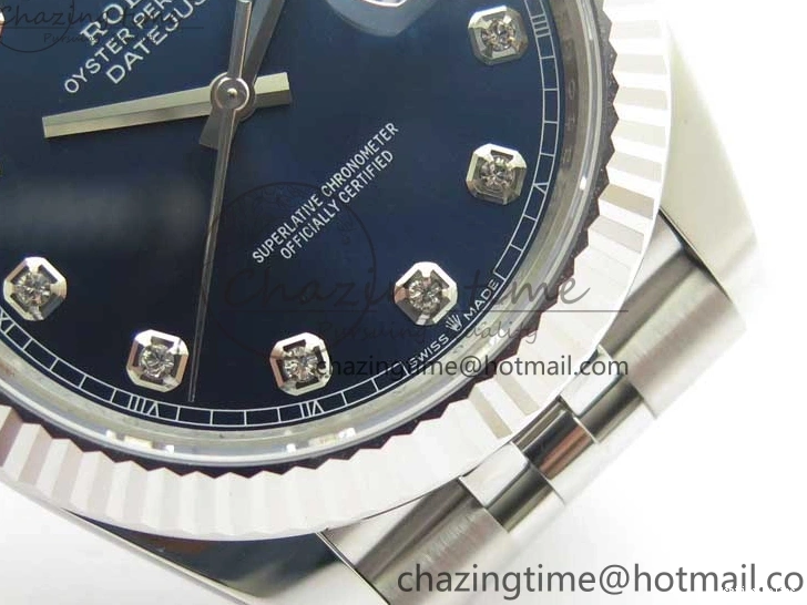 0406 Cozy New DateJust 41 126334 ARF 1:1 Best Edition 904L Steel Blue Diamonds Dial on Jubilee Bracelet A 2548